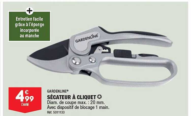 Sécateur à Cliquet Gardenline