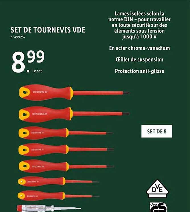 set de tournevis vde