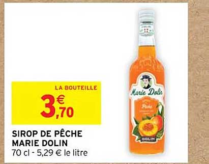 Sirop De Pêche Marie Dolin