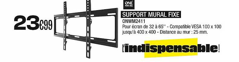 support mural fixe one for all