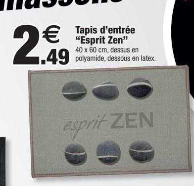 tapis d'entrée "esprit zen"