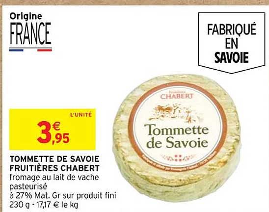 Tommette De Savoie Fruitière Chabert