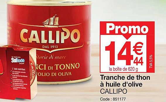 Tranche De Thon à Huile D'olive Callipo