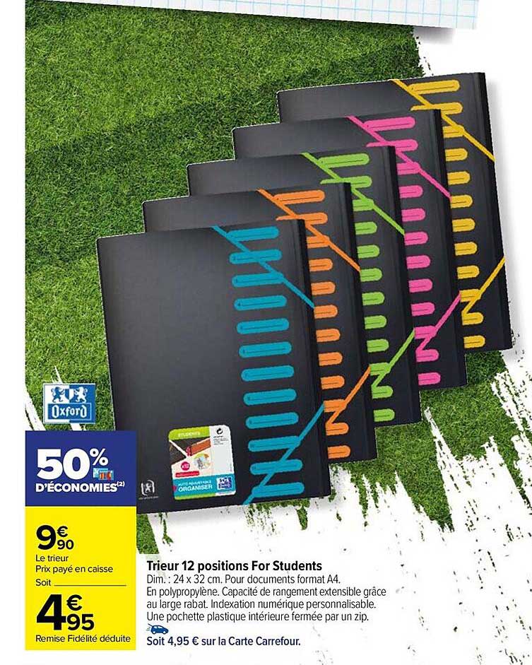 trieur 12 positions for students oxford