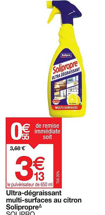 ultra-dégraissant multi-surfaces au citron solipropre  solipro
