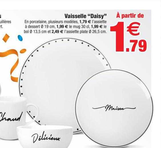 vaisselle "daisy"