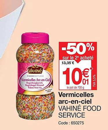 vermicelles arc-en-ciel vahiné food service