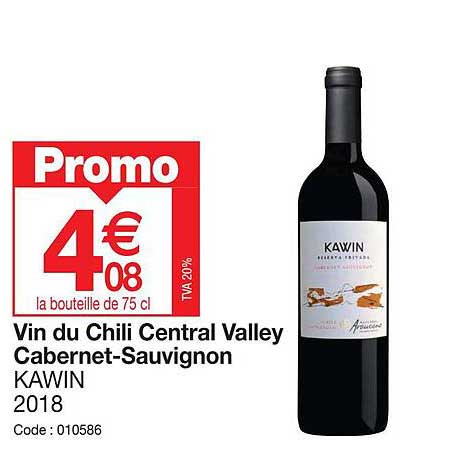 vin du chili central valley cabernet-sauvignon kawin