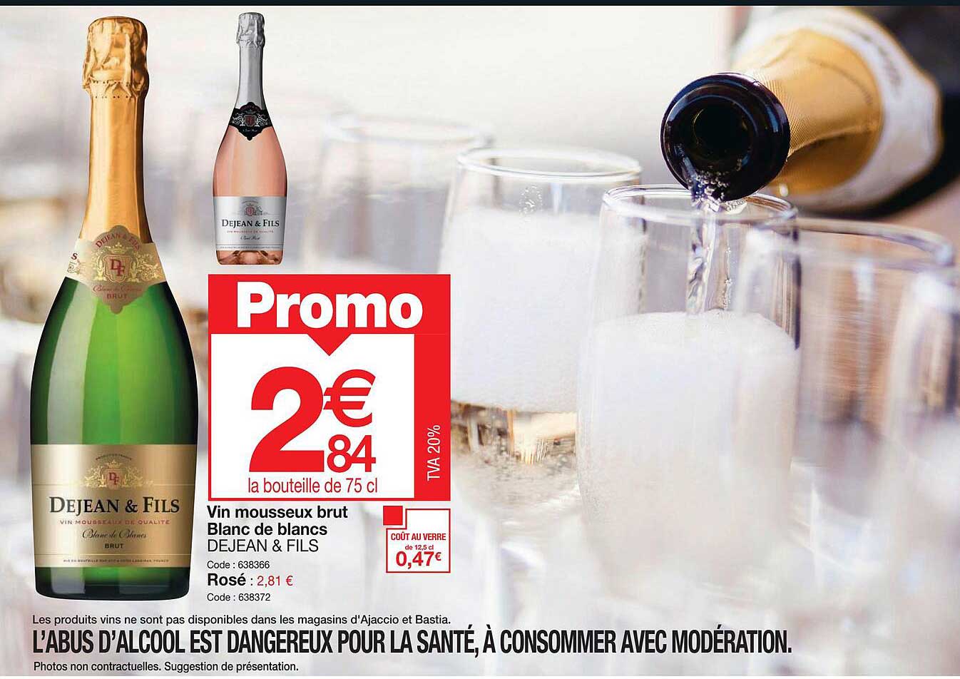 Vin Mousseux Brut Blanc De Blancs Dejean & Fils