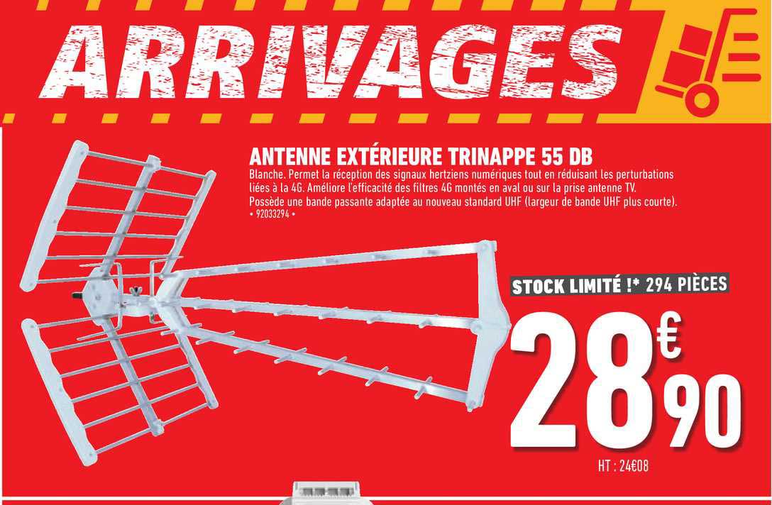 antenne extérieure trinappe 55 db