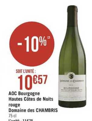 aoc bourgogne hautes côtes de nuits rouge domaine des chambris
