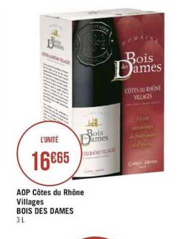 Aop Côtes Du Rhône Villages Bois Des Dames