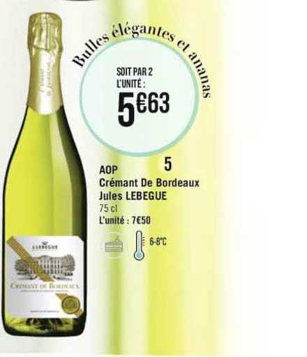 aop crémant de bordeaux jules lebegue