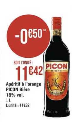 apéritif à l'orange picon bière 18% vol.