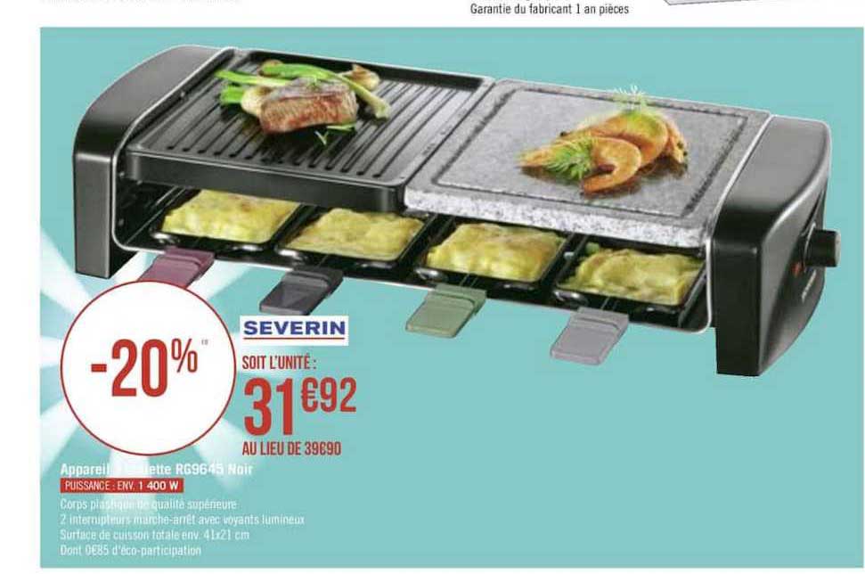 Appareil Brochette Rg9645 Noir Severin