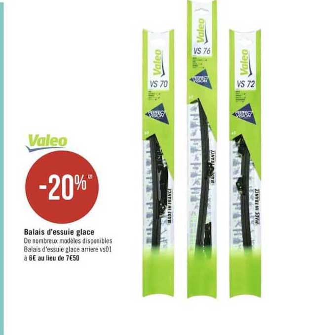 balais d'essuie glace valeo