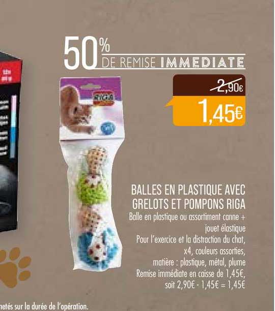 balles en plastique avec grelots et pompons riga 50% de remise immédiate
