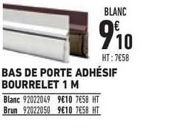 bas de porte adhésif bourrelet 1 m