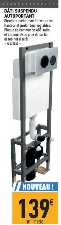 bâti suspendu autoportant