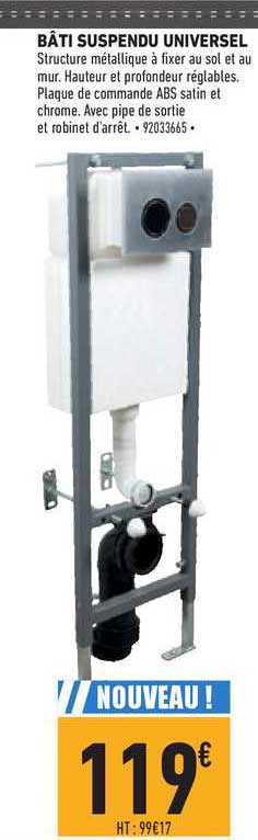 bâti suspendu universel