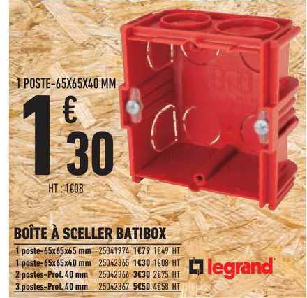 boîte à sceller batibox legrand