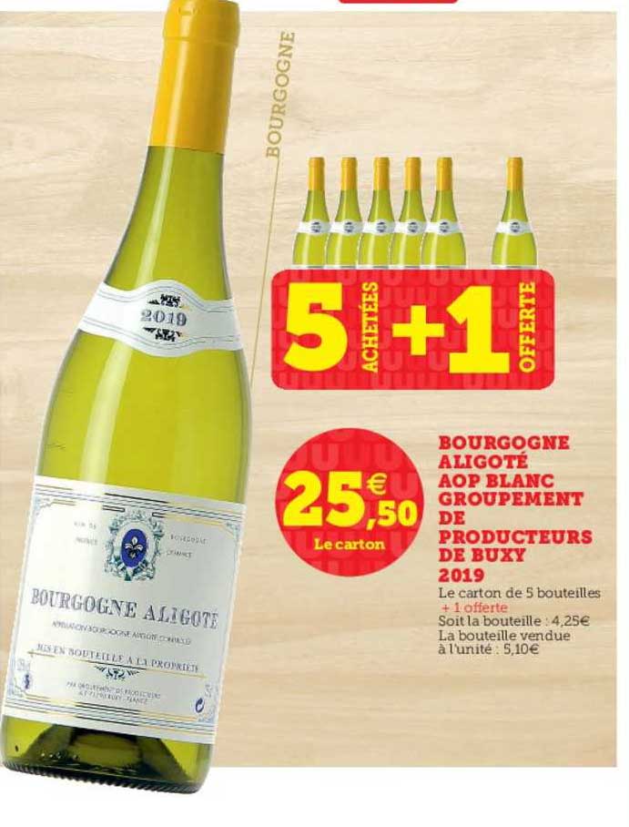 bourgogne aligoté aop blanc groupement de producteurs de buxy 2019