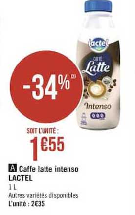 caffe latte intenso lactel
