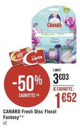 canard fresh disc floral