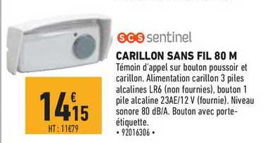 carillon sans fil 80 m scs sentinel