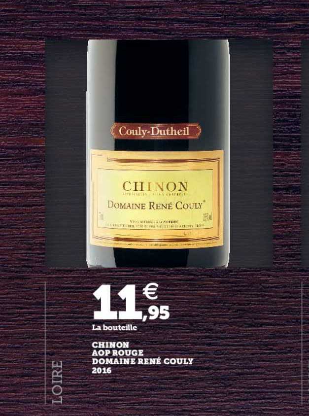 chinon aop rouge domaine rené couly 2016