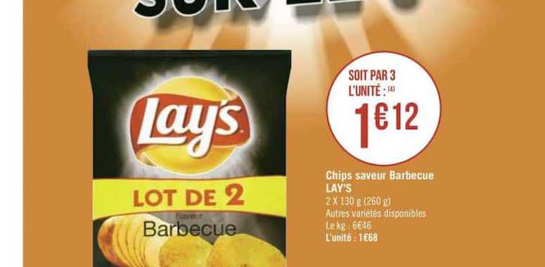Chips Saveur Barbecue Lay's