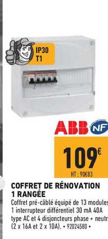 coffret de rénovation 1 rangée