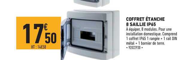 coffret étanche 8 saillie ip65