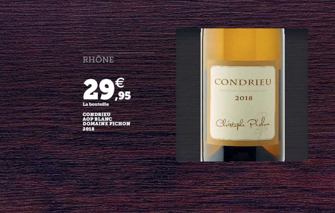 Condrieu Aop Blanc Domaine Pichon 2018