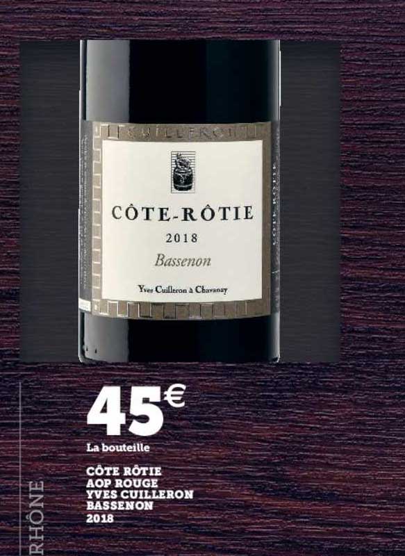 côte rôtie aop rouge yves cuilleron bassenon 2018