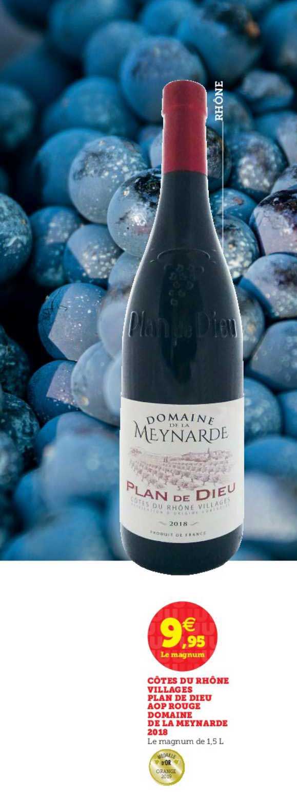 côtes du rhône villages plan de dieu aop rouge domaine de la meynarde 2018