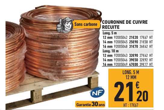 couronne de cuivre recuite