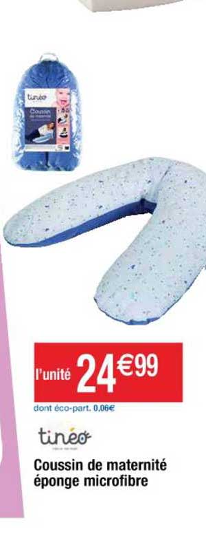 coussin de maternité éponge microfibre tinéo