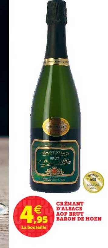 crémant d'alsace aop brut baron de hoen