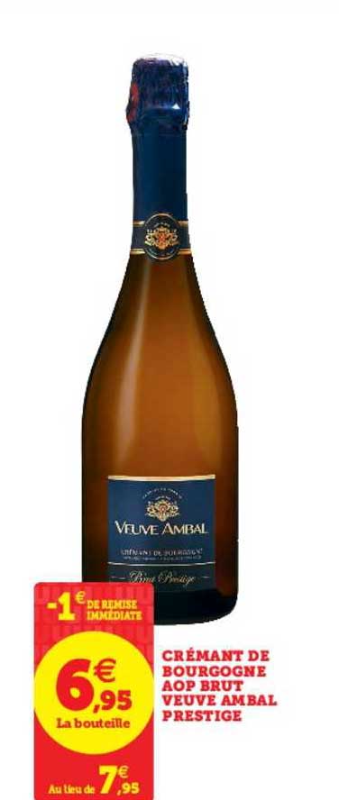 crémant de bourgogne aop brut veuve ambal prestige