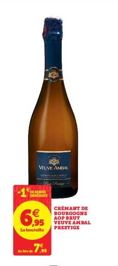 crémant de bourgogne aop brut veuve ambal prestige
