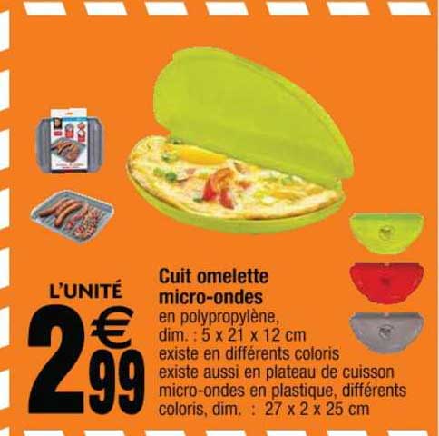 cuit omelette micro ondes