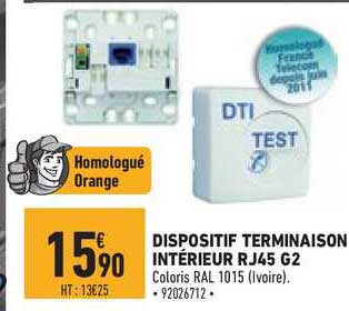dispositif terminaison intérieur rj45 g2