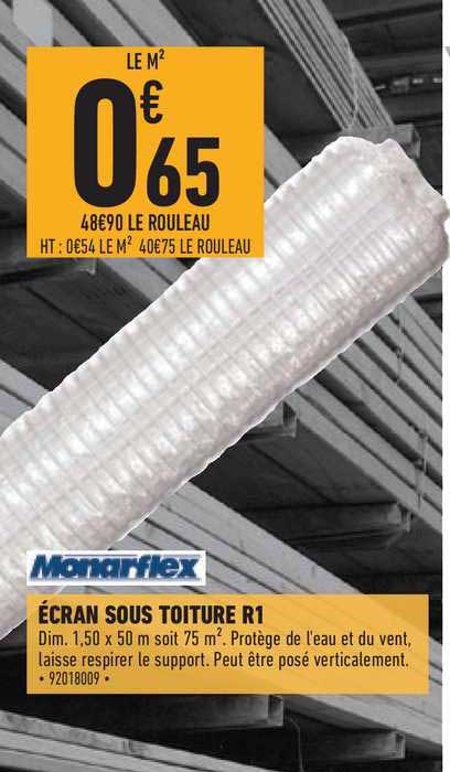 écran sous toiture r1 monarflex