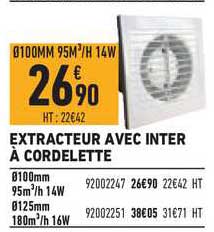 extracteur avec inter cordelette