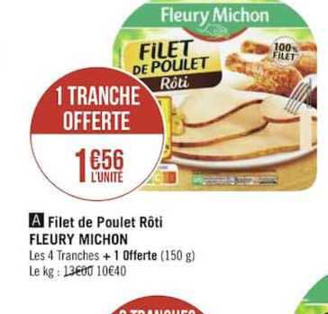 filet de poulet rôti fleury michon