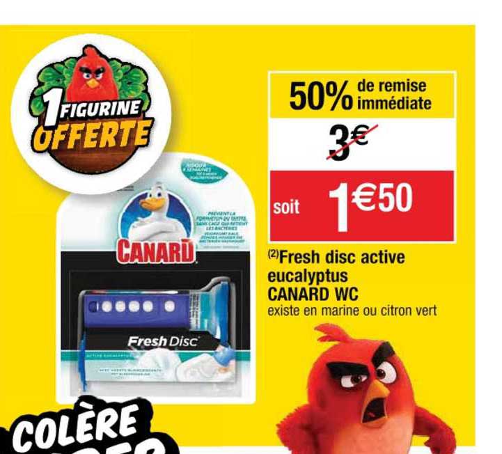 Fresh Disc Active Eucalyptus Canard Wc 50% De Remise Immédiate
