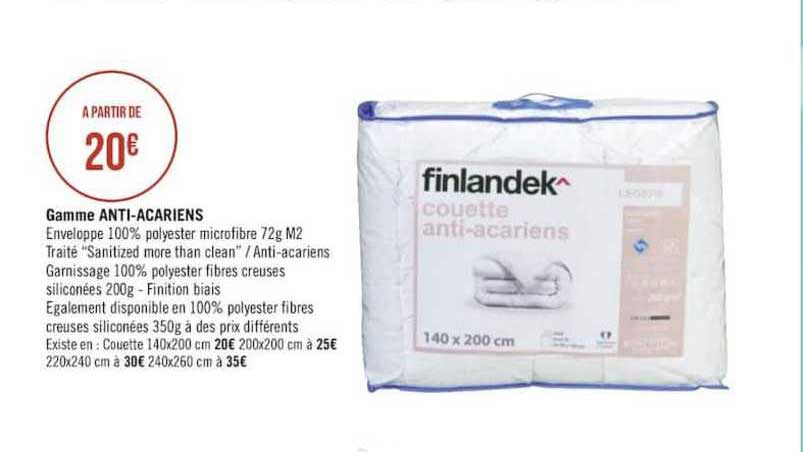 gamme anti acariens finlandek