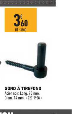 gond à tirefond