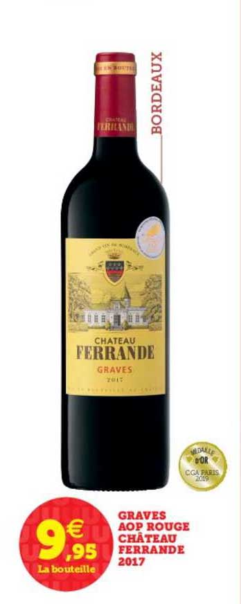 Graves Aop Rouge Château Ferrande 2017